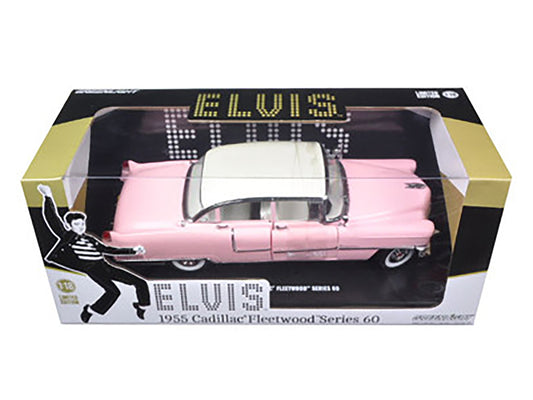 1955 Pink Cadillac Fleetwood Series 60 Special "Elvis Presley" 1/18 Diecast Model Car by Greenlight
