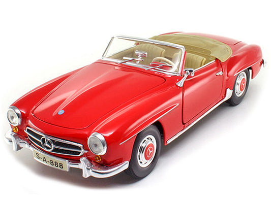 1955 Mercedes Benz 190 SL Red 1/18 Diecast Model Car by Maisto