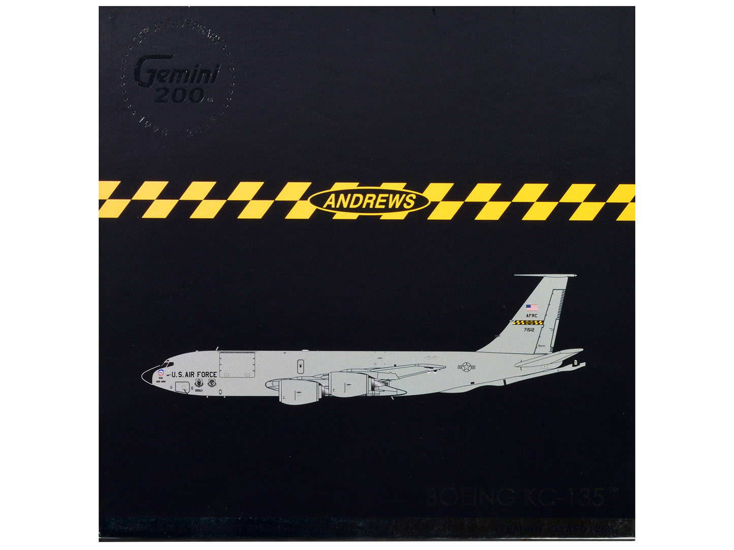 Boeing KC-135 Stratotanker Tanker Aircraft "459th ARW 756th ARS Andrews Air Force Base" United States Air Force "Gemini 200" Series 1/200 Diecast Model Airplane by GeminiJets