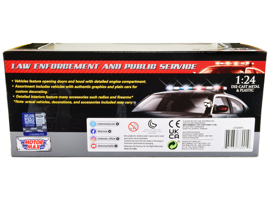 2022 Ford Police Interceptor Utility "RCMP (Royal Canadian Mounted Police)" White 1/24 Diecast Model Car by Motormax
