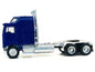 Kenworth K100 with 1-Bar Grill and X-Long Chrome Chassis Blue 1/87 (HO) Plastic Model Car by Promotex