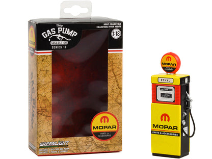 1951 Wayne 505 Gas Pump "MOPAR Parts & Accessories" Yellow "Vintage Gas Pumps" Series 11 1/18 Diecast Model by Greenlight