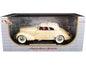 1936 Cord 810 Coupe Yellow with Cream Top and Red Interior 1/18 Diecast Model Car by Signature Models