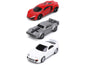 "Fast & Furious" Movie 3 piece Set Series 4 "Nano Hollywood Rides" Series Diecast Model Cars by Jada