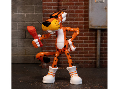 Chester Cheetah 5.5" Glow-in-the-Dark Figure with Accessories and Alternate Head and Hands "Flamin' Hot Cheetos Crunchy" Model by Jada