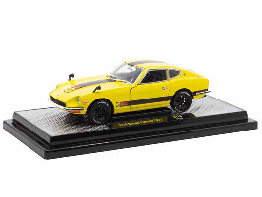 1970 Nissan Fairlady Z 432 RHD (Right Hand Drive) #3 Yellow with Black Stripes Limited Edition to 4250 pieces Worldwide 1/24 Diecast Model Car by M2 Machines
