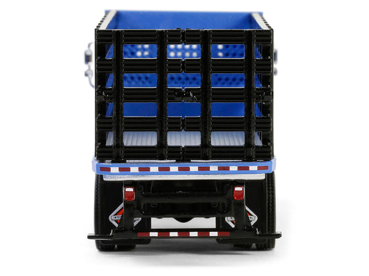 2018 International WorkStar Platform Stake Truck Blue "S.D. Trucks" Series 19 1/64 Diecast Model Car by Greenlight