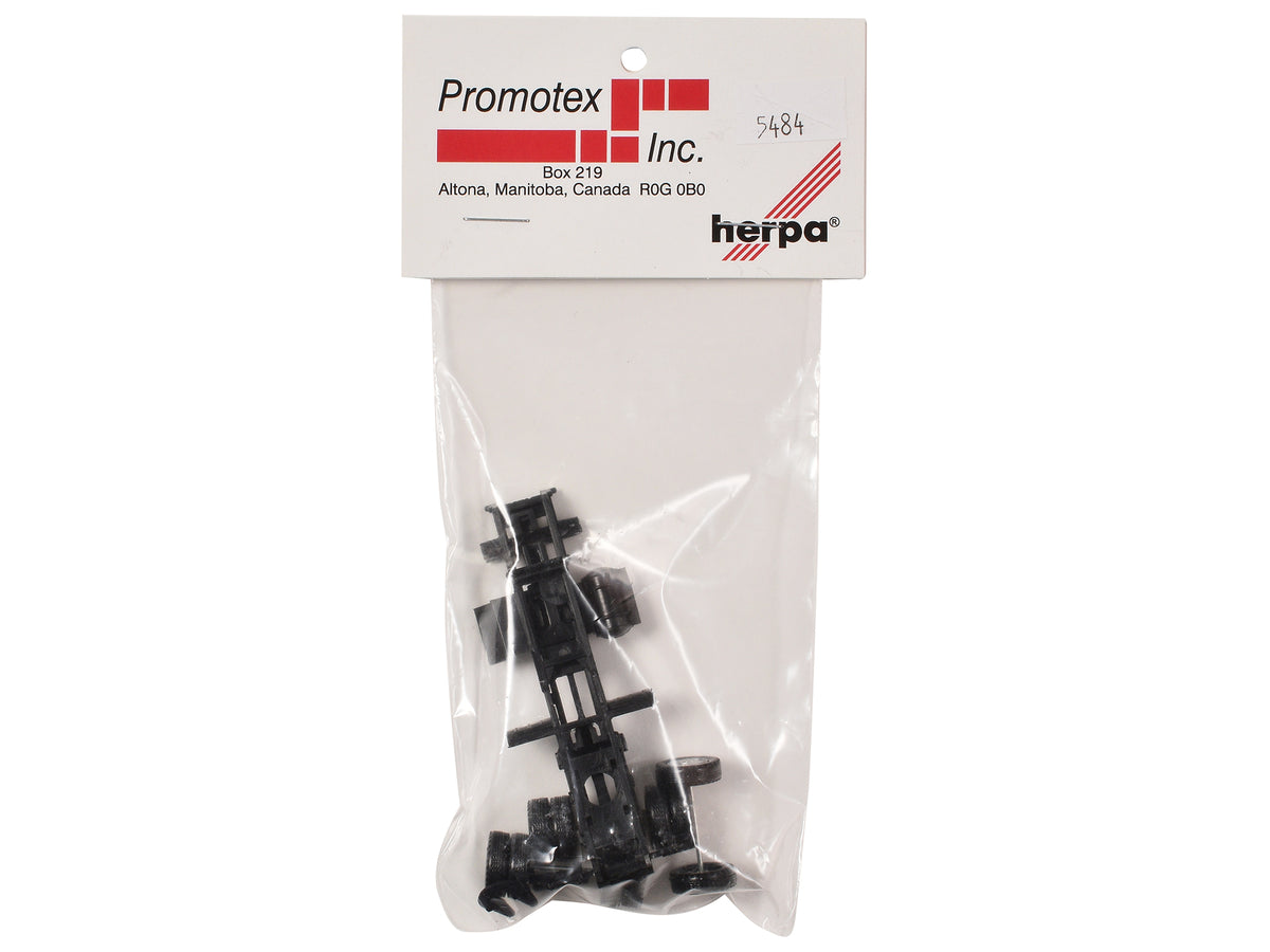 Short Chassis Kit for Kenworth Peterbilt and GMC Cabs 1/87 (HO) Plastic Model by Promotex