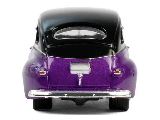 1946 Ford Fordor Super Deluxe Dark Purple Metallic and Black "California Lowriders" Series 6 1/64 Diecast Model Car by Greenlight