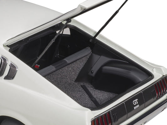 1973 Toyota Celica Liftback 2000GT (RA25) RHD (Right Hand Drive) White with Red and Black Stripes 1/18 Model Car by Autoart