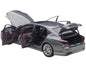 Lexus LS500h Manganese Luster Gray Metallic with Crimson and Black Interior 1/18 Model Car by Autoart
