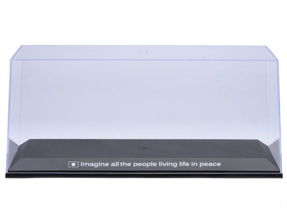 Collectible Display Show Case with Black Plastic Base and Green "LBWK" Logo for 1/18-1/24 Scale Model Cars by Autoart
