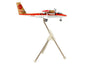 De Havilland DHC-6-300 Commercial Aircraft "Continental Express" White with Red Stripes and Gold Tail "Gemini 200" Series 1/200 Diecast Model Airplane by GeminiJets