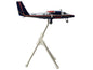 De Havilland DHC-6-300 Commercial Aircraft with Flaps Down "Winair" White and Blue with Red Stripes "Gemini 200" Series 1/200 Diecast Model by GeminiJets