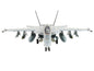 Boeing F/A-18F Super Hornet Fighter Aircraft "VFA-122 Flying Eagles" (2022) United States Navy "Air Power Series" 1/72 Diecast Model by Hobby Master