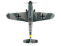 Messerschmitt Bf 109F-2 Fighter Aircraft "Black 7 Cabo Mecanico Zaro 2 Escuadrilla Azul Russia" (1942) Spanish Air Force "Air Power Series" 1/48 Diecast Model by Hobby Master