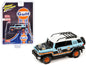 2007 Toyota FJ Cruiser #11 Light Blue "Gulf Oil" with Roofrack Limited Edition to 6000 pieces Worldwide 1/64 Diecast Model Car by Johnny Lightning