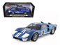 1966 Ford GT40 GT 40 Mark II #2 Blue 12 Hours of Sebring 1/18 Diecast Car Model by Shelby Collectibles